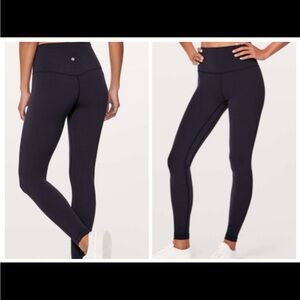 Lululemon Align Pant *Full Length 28" Midnight Navy *Nulu, size 2 in EUC.